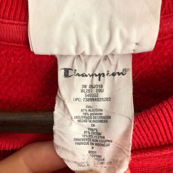 Champion VTG Women's Size Small Reverse Weave Colorblock Crewneck Sweatshirt - Picture 8 of 9